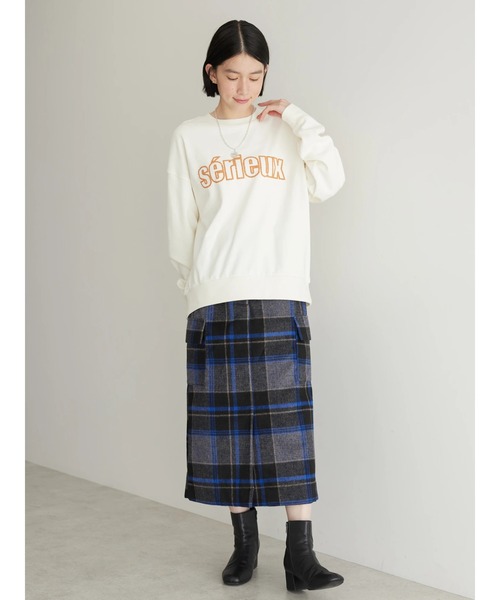AMERICAN HOLIC（アメリカンホリック）の「発泡ロゴポンチプルオーバー（Tシャツ/カットソー・レディース・ネイビー/グレー系その他/オフホワイト・M/L）」の19枚目の写真