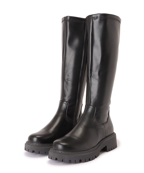 Lace Ladies(レースレディース)の「ロングブーツ(ブーツ・レディース・ブラック・24.5)」の1枚目の写真