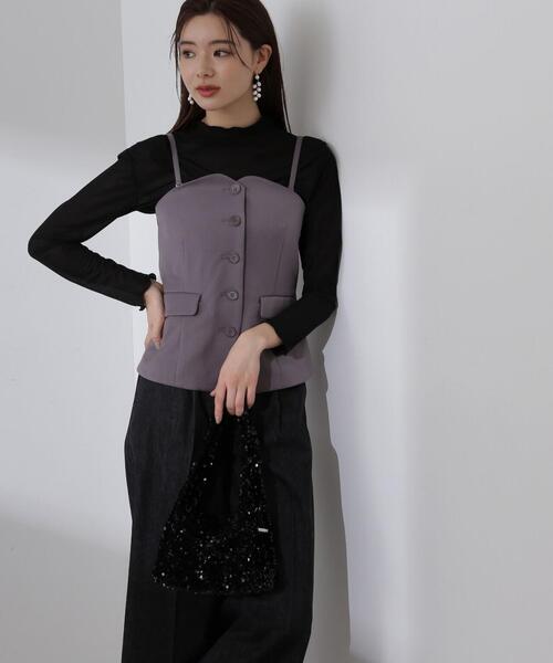 PROPORTION BODY DRESSING(プロポーションボディドレッシング)の「2WAYベスト / 1214150207(ベスト・レディース・ダークグレー/ベージュ・MEDIUM/SMALL)」の19枚目の写真