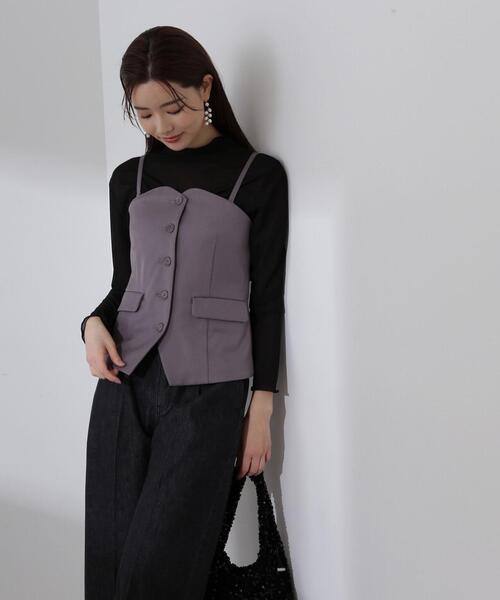 PROPORTION BODY DRESSING(プロポーションボディドレッシング)の「2WAYベスト / 1214150207(ベスト・レディース・ダークグレー/ベージュ・MEDIUM/SMALL)」の20枚目の写真
