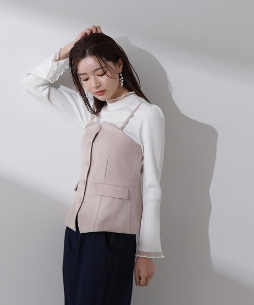 PROPORTION BODY DRESSING(プロポーションボディドレッシング)の「2WAYベスト / 1214150207(ベスト・レディース・ダークグレー/ベージュ・MEDIUM/SMALL)」の4枚目の写真