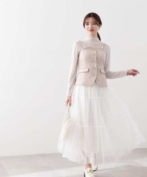 PROPORTION BODY DRESSING(プロポーションボディドレッシング)の「2WAYベスト / 1214150207(ベスト・レディース・ダークグレー/ベージュ・MEDIUM/SMALL)」の8枚目の写真