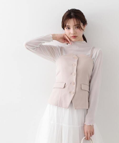 PROPORTION BODY DRESSING(プロポーションボディドレッシング)の「2WAYベスト / 1214150207(ベスト・レディース・ダークグレー/ベージュ・MEDIUM/SMALL)」の13枚目の写真