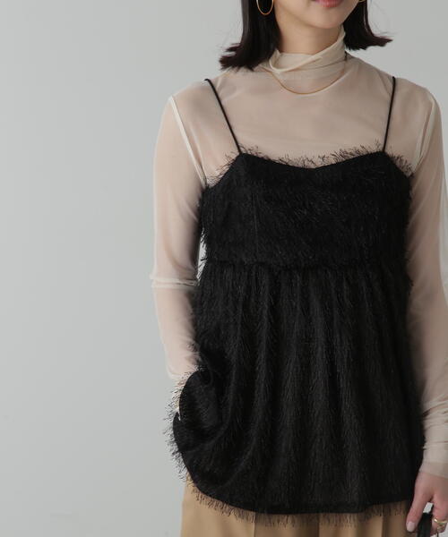 FREE'S MART（フリーズマート）の「◆前後2WAYシャギービスチェ（シャツ/ブラウス・レディース・ホワイト/ブルー/ブラック・FREE）」の6枚目の写真