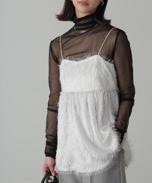 FREE'S MART（フリーズマート）の「◆前後2WAYシャギービスチェ（シャツ/ブラウス・レディース・ホワイト/ブルー/ブラック・FREE）」の12枚目の写真