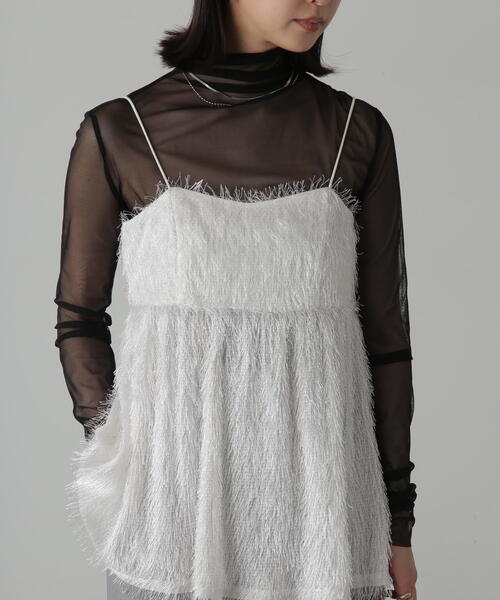 FREE'S MART（フリーズマート）の「◆前後2WAYシャギービスチェ（シャツ/ブラウス・レディース・ホワイト/ブルー/ブラック・FREE）」の16枚目の写真