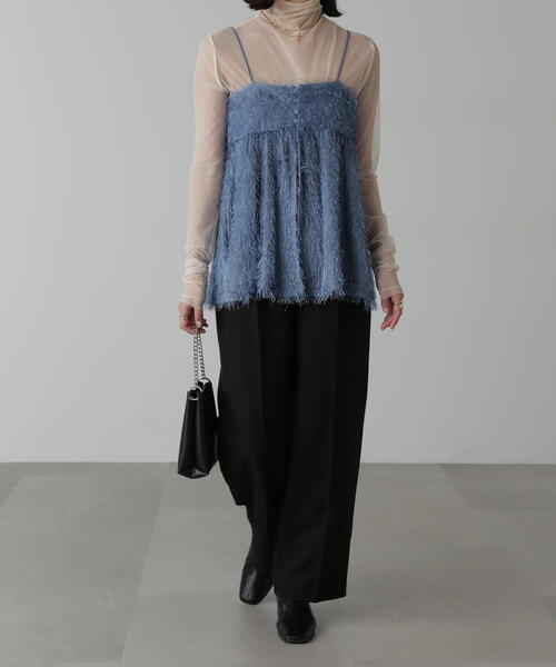 FREE'S MART（フリーズマート）の「◆前後2WAYシャギービスチェ（シャツ/ブラウス・レディース・ホワイト/ブルー/ブラック・FREE）」の20枚目の写真