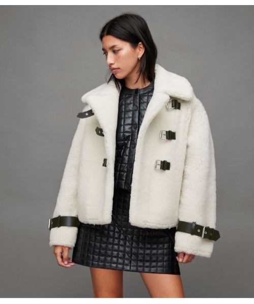 【セール】FARLEY STRAP SHEARLING JACKET | FARLEY ストラップ シアリング ジャケット（その他アウター）｜ALLSAINTS（オールセインツ）
