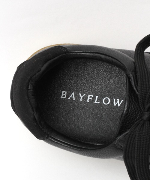 BAYFLOW（ベイフロー）の「ジャーマントレーナー(MEN)（スニーカー・メンズ・ブラック/ホワイト・SMALL/MEDIUM）」の7枚目の写真