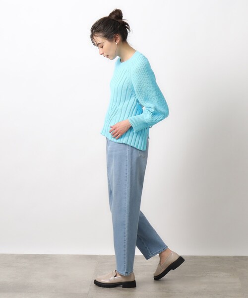 OPAQUE.CLIP（オペークドットクリップ）の「◆≪ヒルナンデス！で紹介≫ ボリュームソールエナメルローファー【低反発クッション/4cmヒール】（パンプス・レディース・ブラック/ライトベージュ・02/03）」の9枚目の写真