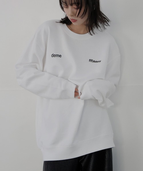 LIAN（リアン）の「バストプリントスウェット（スウェット・レディース・オフホワイト/ブラック/ホワイト系/チャコールグレー/ブルー・MEDIUM/X-LARGE/LARGE）」の2枚目の写真