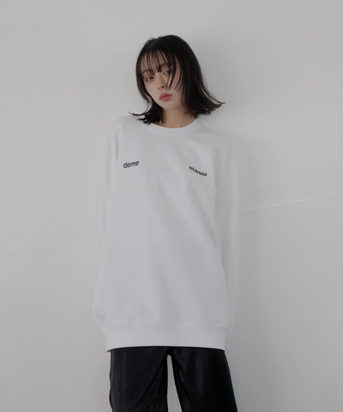 LIAN（リアン）の「バストプリントスウェット（スウェット・レディース・オフホワイト/ブラック/ホワイト系/チャコールグレー/ブルー・MEDIUM/X-LARGE/LARGE）」の22枚目の写真