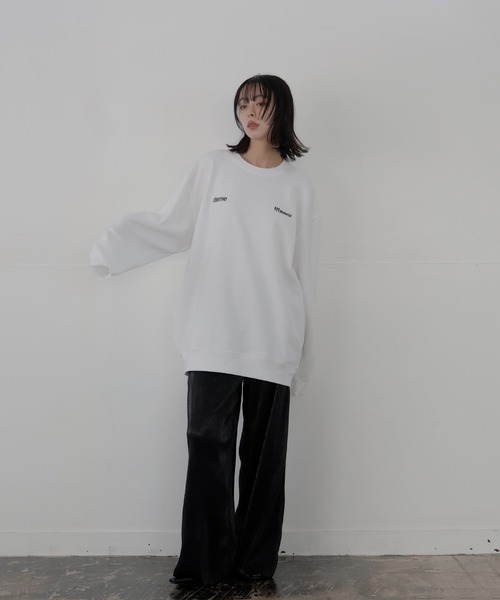 LIAN（リアン）の「バストプリントスウェット（スウェット・レディース・オフホワイト/ブラック/ホワイト系/チャコールグレー/ブルー・MEDIUM/X-LARGE/LARGE）」の14枚目の写真