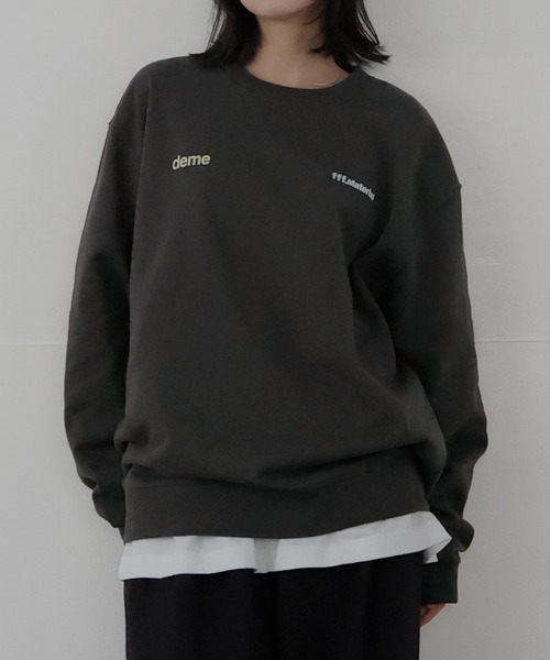 LIAN（リアン）の「バストプリントスウェット（スウェット・レディース・オフホワイト/ブラック/ホワイト系/チャコールグレー/ブルー・MEDIUM/X-LARGE/LARGE）」の13枚目の写真