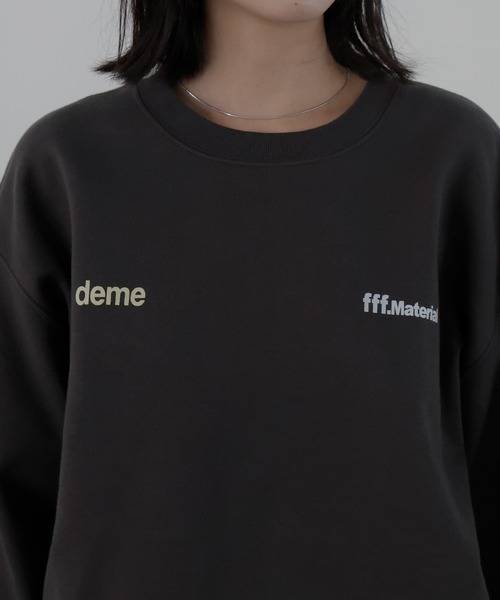 LIAN（リアン）の「バストプリントスウェット（スウェット・レディース・オフホワイト/ブラック/ホワイト系/チャコールグレー/ブルー・MEDIUM/X-LARGE/LARGE）」の10枚目の写真