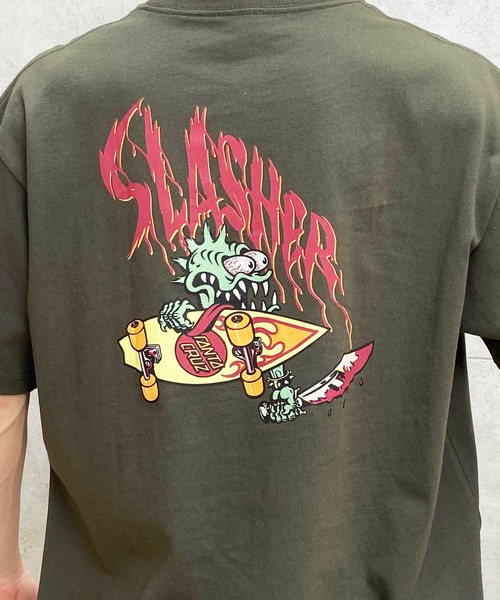 SANTA CRUZ(サンタクルーズ)の「【ムラサキスポーツ限定】SANTACRUZ/サンタクルーズ 半袖Tシャツ バックプリント 502241410(Tシャツ/カットソー・メンズ・ホワイト/スミクロ/アーミー・M/XL/L)」の14枚目の写真