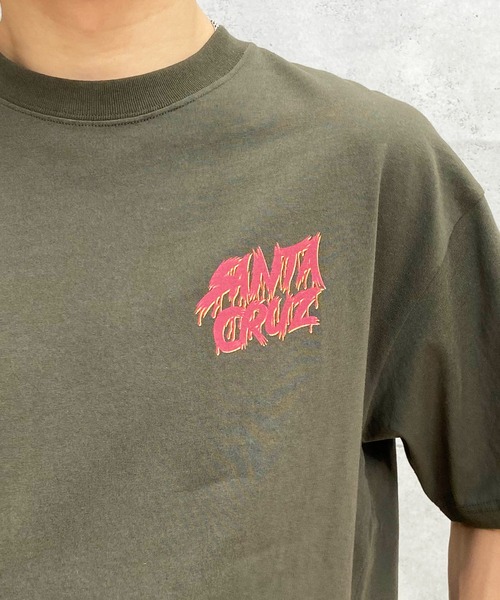 SANTA CRUZ(サンタクルーズ)の「【ムラサキスポーツ限定】SANTACRUZ/サンタクルーズ 半袖Tシャツ バックプリント 502241410(Tシャツ/カットソー・メンズ・ホワイト/スミクロ/アーミー・M/XL/L)」の15枚目の写真