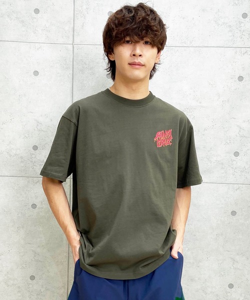 SANTA CRUZ(サンタクルーズ)の「【ムラサキスポーツ限定】SANTACRUZ/サンタクルーズ 半袖Tシャツ バックプリント 502241410(Tシャツ/カットソー・メンズ・ホワイト/スミクロ/アーミー・M/XL/L)」の6枚目の写真