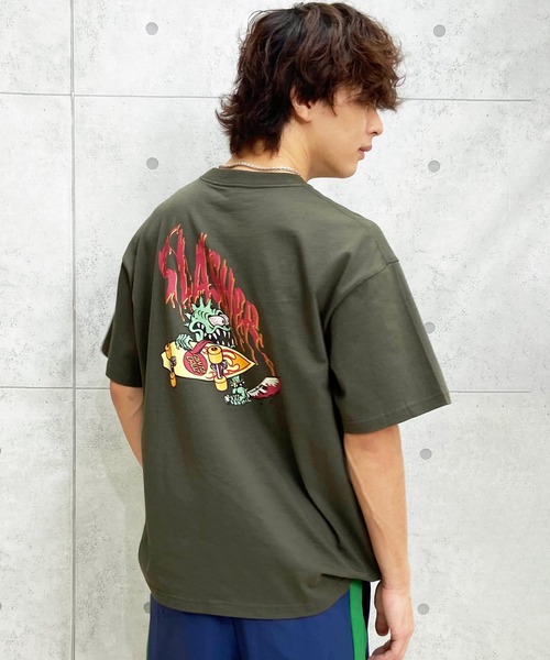 SANTA CRUZ(サンタクルーズ)の「【ムラサキスポーツ限定】SANTACRUZ/サンタクルーズ 半袖Tシャツ バックプリント 502241410(Tシャツ/カットソー・メンズ・ホワイト/スミクロ/アーミー・M/XL/L)」の8枚目の写真