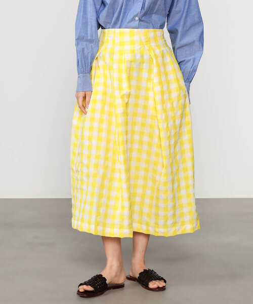 GALLEGO DESPORTES(ギャレゴデスポート)の「GALLEGO DESPORTES | イレギュラープリーツスカート WOMEN(スカート・レディース・イエロー系その他・S)」の6枚目の写真