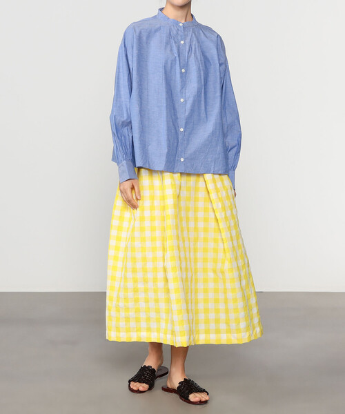 GALLEGO DESPORTES(ギャレゴデスポート)の「GALLEGO DESPORTES | イレギュラープリーツスカート WOMEN(スカート・レディース・イエロー系その他・S)」の5枚目の写真