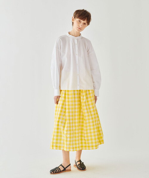 GALLEGO DESPORTES(ギャレゴデスポート)の「GALLEGO DESPORTES | イレギュラープリーツスカート WOMEN(スカート・レディース・イエロー系その他・S)」の14枚目の写真