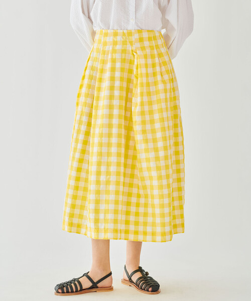 GALLEGO DESPORTES(ギャレゴデスポート)の「GALLEGO DESPORTES | イレギュラープリーツスカート WOMEN(スカート・レディース・イエロー系その他・S)」の15枚目の写真