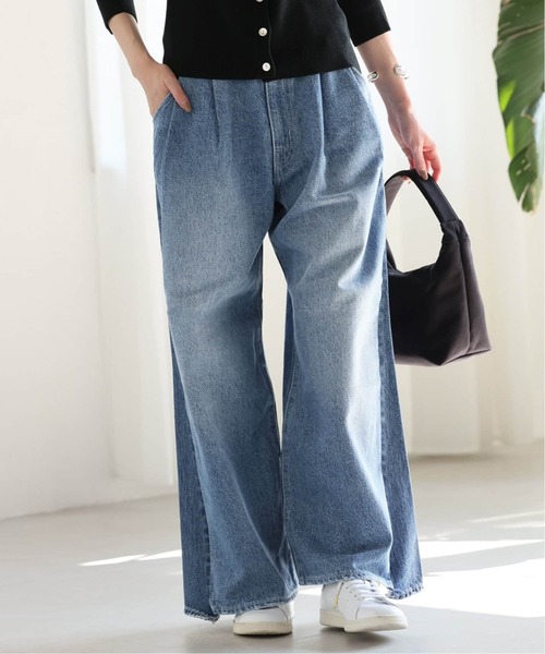 ジャーナルスタンダード＊2タックワイドデニムパンツ　ブルー ジャーナルスタンダード JOURNAL STANDARD 《追加2》2タック