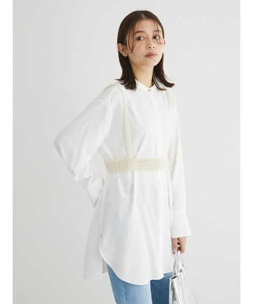 Green Parks(グリーンパークス)の「・HALF TIME パールビスチェ(その他ヘアアクセサリー・レディース・ホワイト・FREE)」の6枚目の写真