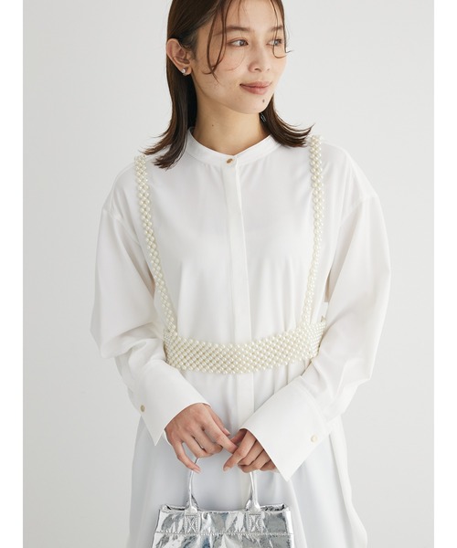 Green Parks(グリーンパークス)の「・HALF TIME パールビスチェ(その他ヘアアクセサリー・レディース・ホワイト・FREE)」の9枚目の写真