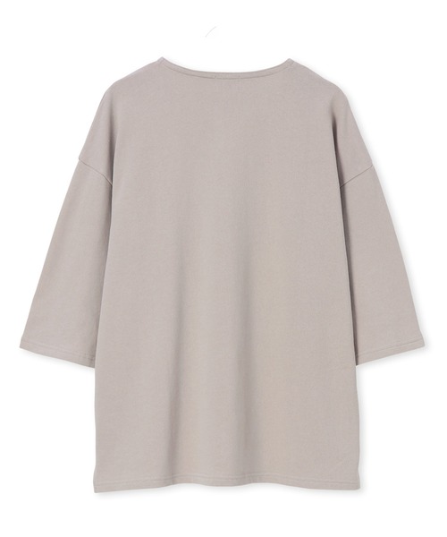 LANVIN en Bleu(ランバンオンブルー)の「麻混ミニ裏毛 7分袖 キーネックスウェット(スウェット・メンズ・ライトグレー/オフホワイト・52/50/48/46)」の6枚目の写真