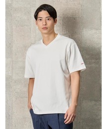 【接触冷感/抗菌防臭/紫外線軽減】TRANS CONTINENTS シルケットスムーススロープ VネックTシャツ