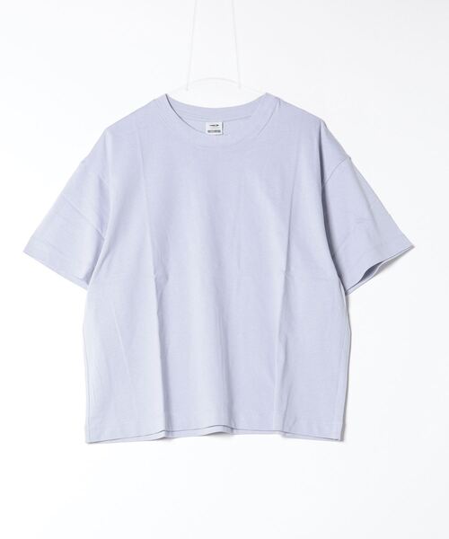 TIGORA(ティゴラ)の「ティゴラ TIGORA コットンオーバーサイズTシャツ(Tシャツ/カットソー・レディース・ライトグリーン/グリーン/ホワイト/ラベンダー/コーラル/ブラック・S/M/L/XL)」の5枚目の写真