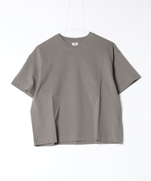 TIGORA(ティゴラ)の「ティゴラ TIGORA コットンオーバーサイズTシャツ(Tシャツ/カットソー・レディース・ライトグリーン/グリーン/ホワイト/ラベンダー/コーラル/ブラック・S/M/L/XL)」の3枚目の写真