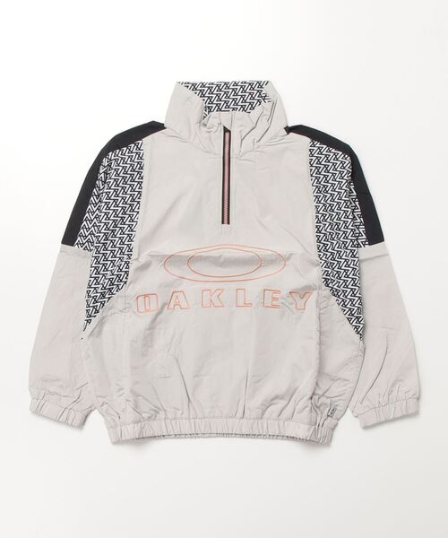 OAKLEY(オークリー)の「オークリー ENHANCE STRT PULLOVER YTR 7.0(ナイロンジャケット・キッズ・トップグレー/ブラック/パープル・120cm/130cm/140cm/150cm/160cm)」の2枚目の写真