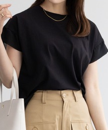 HusHusH ハッシュアッシュ シルケット 袖キリカエＴシャツ