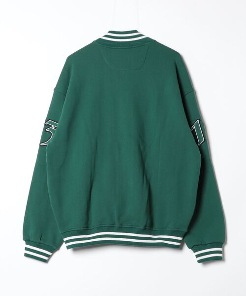 schott（ショット）の「Schott/ショット/STADIUM SWEAT JACKET/スタジャン（スタジャン・メンズ・ダークグリーン系・XL）」の2枚目の写真