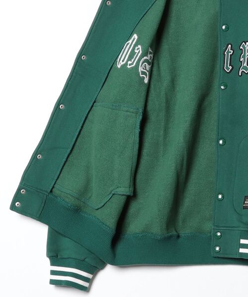 schott（ショット）の「Schott/ショット/STADIUM SWEAT JACKET/スタジャン（スタジャン・メンズ・ダークグリーン系・XL）」の4枚目の写真
