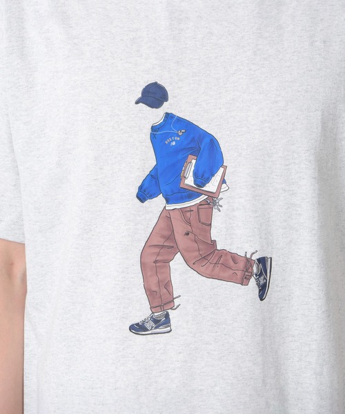 NEW BALANCE（ニューバランス）の「Athletics Sport Styleリラックス ショートスリーブTシャツ（Tシャツ/カットソー・メンズ・グリーン/ヘザーグレー・XX-LARGE/X-LARGE/MEDIUM/SMALL/LARGE）」の7枚目の写真