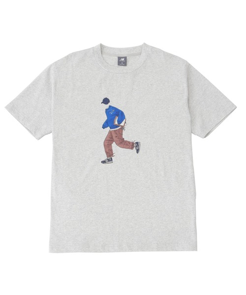 NEW BALANCE（ニューバランス）の「Athletics Sport Styleリラックス ショートスリーブTシャツ（Tシャツ/カットソー・メンズ・グリーン/ヘザーグレー・XX-LARGE/X-LARGE/MEDIUM/SMALL/LARGE）」の9枚目の写真