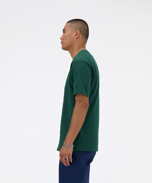 NEW BALANCE（ニューバランス）の「Athletics Sport Styleリラックス ショートスリーブTシャツ（Tシャツ/カットソー・メンズ・グリーン/ヘザーグレー・XX-LARGE/X-LARGE/MEDIUM/SMALL/LARGE）」の11枚目の写真