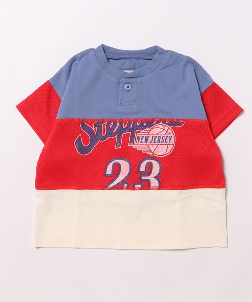 Ocean&Ground（オーシャン&グラウンド）の「ゲームシャツリメイクTシャツ（80～140cm）（Tシャツ/カットソー・キッズ・レッド/キナリ/グリーン/ブルー・100/140/130/120/110/95/90/80）」の4枚目の写真