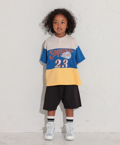 Ocean&Ground（オーシャン&グラウンド）の「ゲームシャツリメイクTシャツ（80～140cm）（Tシャツ/カットソー・キッズ・レッド/キナリ/グリーン/ブルー・100/140/130/120/110/95/90/80）」の9枚目の写真