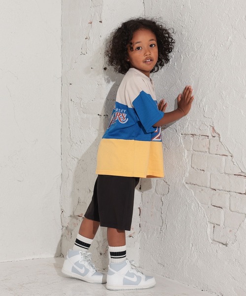 Ocean&Ground（オーシャン&グラウンド）の「ゲームシャツリメイクTシャツ（80～140cm）（Tシャツ/カットソー・キッズ・レッド/キナリ/グリーン/ブルー・100/140/130/120/110/95/90/80）」の6枚目の写真