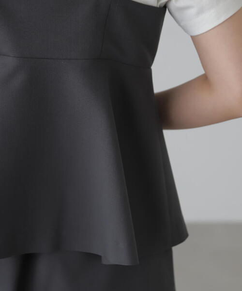 FREE'S MART（フリーズマート）の「◆[セットアップ対応]ペプラムキャミソールビスチェ（シャツ/ブラウス・レディース・ブラック/ベージュ・FREE）」の14枚目の写真