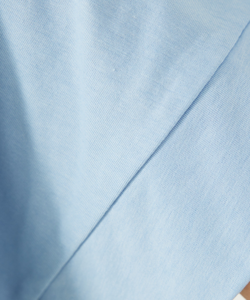 abahouse mavie（アバハウスマヴィ）の「ワイドロゴT/半袖/夏服/Tシャツ（Tシャツ/カットソー・レディース・ホワイト/ホワイト系その他/サックスブルー/グレー系その他/チャコールグレー/ホワイト系その他2/グレー系その他2・フリー）」の15枚目の写真