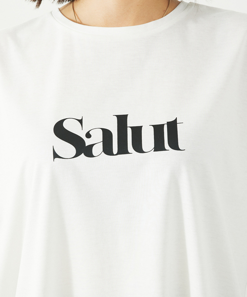 abahouse mavie（アバハウスマヴィ）の「ワイドロゴT/半袖/夏服/Tシャツ（Tシャツ/カットソー・レディース・ホワイト/ホワイト系その他/サックスブルー/グレー系その他/チャコールグレー/ホワイト系その他2/グレー系その他2・フリー）」の21枚目の写真