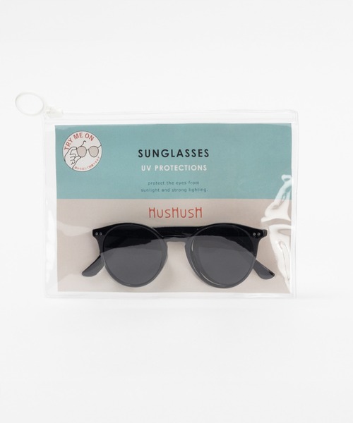 HusHusH（ハッシュアッシュ）の「HusHusH ハッシュアッシュ ボストン型 サングラス（サングラス・レディース・ブラック/ブラウン/ベージュ・フリー）」の9枚目の写真