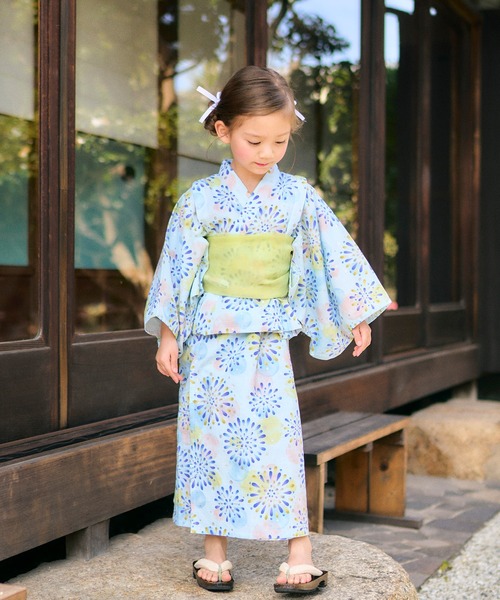 セール】【アプレのはんなり浴衣】着くずれしにくいワンピースタイプ