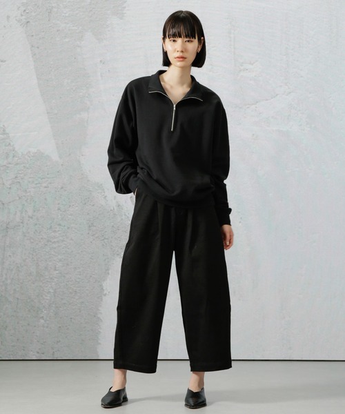 Apo(s)ture(アポスチャー)の「DUA-001/デニムワンタックサルエルパンツ(デニムパンツ・レディース・ネイビー/ブラック・XS/S/M/L/XL)」の16枚目の写真